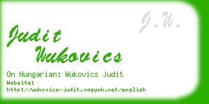 judit wukovics business card